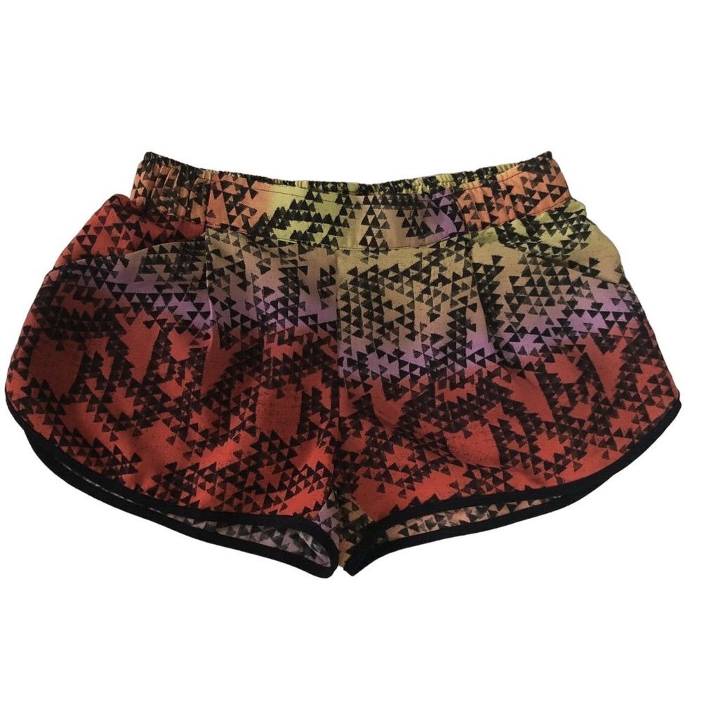 Silence + Noise Womens Shorts Size Small Colorful Geometric Athletic Gym Running